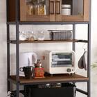 ヴィンテージテイストのごみ箱上ラック スリム (WAL) 12枚目画像