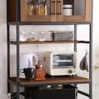 ヴィンテージテイストのごみ箱上ラック スリム (WAL) 12枚目画像