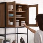 ヴィンテージテイストのごみ箱上ラック スリム (WAL) 14枚目画像