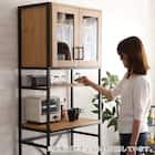 ヴィンテージテイストのごみ箱上ラック スリム (WAL) 15枚目画像