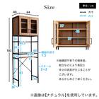 ヴィンテージテイストのごみ箱上ラック スリム (WAL) 16枚目画像