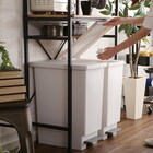 ヴィンテージテイストのごみ箱上ラック スリム (NA) 4枚目画像