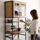 ヴィンテージテイストのごみ箱上ラック スリム (NA) 9枚目画像