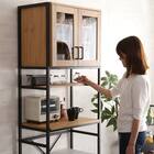 ヴィンテージテイストのごみ箱上ラック スリム (NA) 15枚目画像