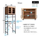ヴィンテージテイストのごみ箱上ラック スリム (NA) 16枚目画像