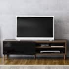 フラットなフォルムのテレビ台 (ローボード 幅118cm ブラウン) 1枚目画像