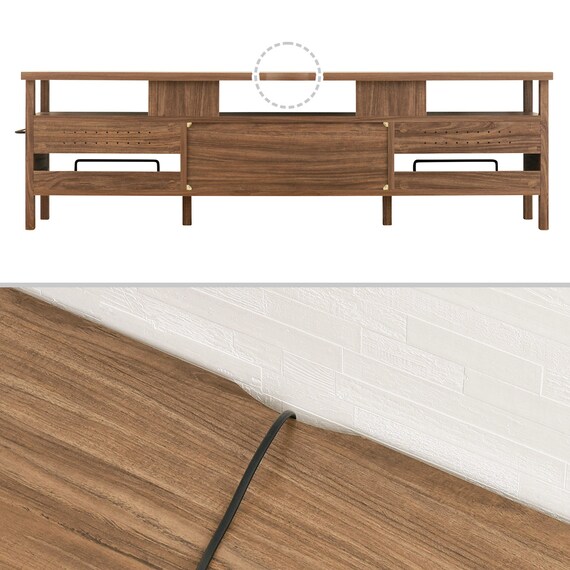 北欧スタイルテレビ台 (ローボード 幅150cm BR) 11枚目画像