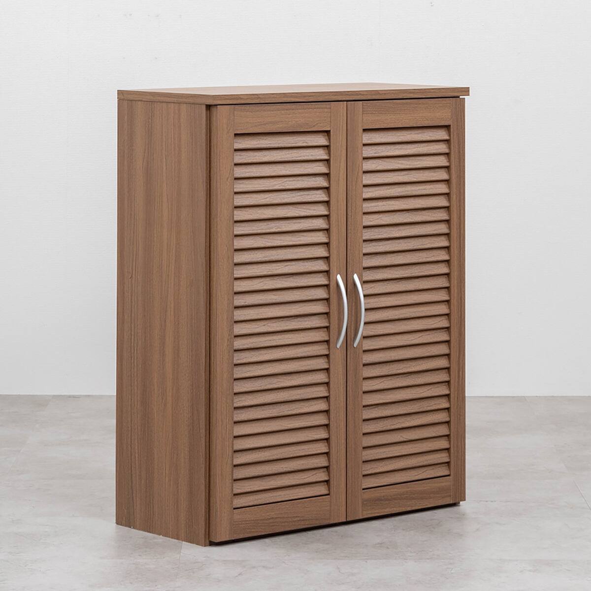 ルーバー扉シューズボックス 幅75cm（TB BR） | ニトリネット【公式