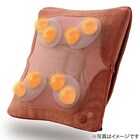 薄型プレミアムマッサージクッション ダブルもみ(オレンジブラウン) 3枚目画像
