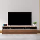 シンプルなローテレビボード (TL3 幅177cm DBR) 1枚目画像