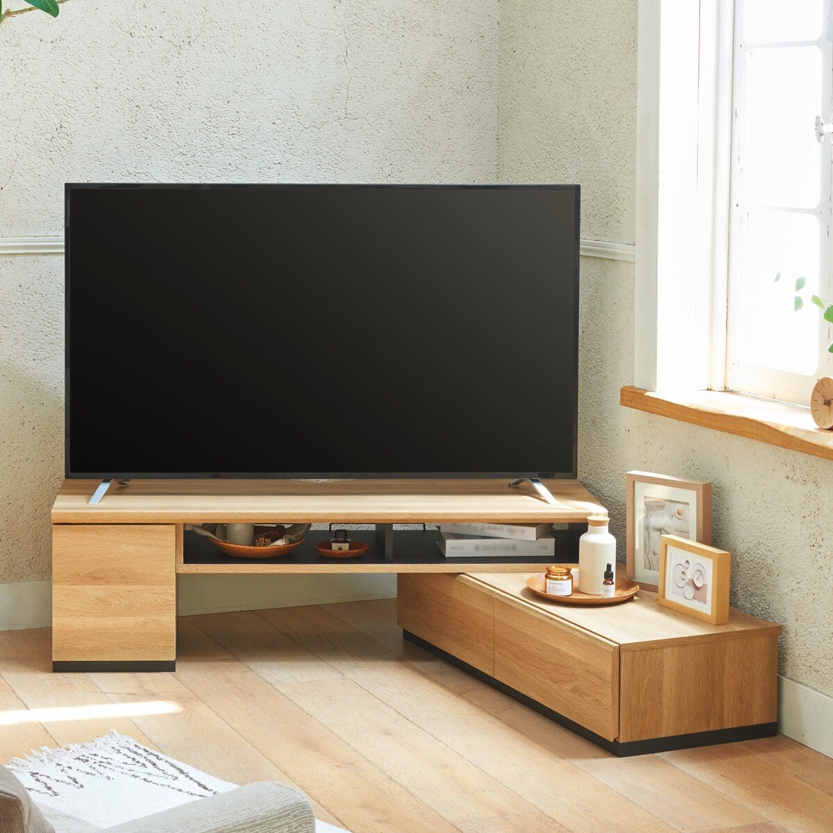 伸縮ローボード (幅179.5〜300cm WH/NA) テレビ台 TV台 TVボード テレビボード ニトリ : 5683010 : ニトリ  Yahoo!店 - 通販 - Yahoo!ショッピング