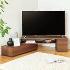 伸縮テレビボード (ADL 幅130～195cm DBR) 1枚目画像