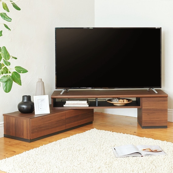 伸縮テレビボード (ADL 幅130~195cm DBR) 1枚目画像