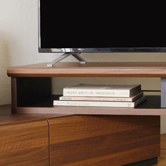 伸縮テレビボード (ADL 幅130～195cm DBR) 2枚目画像