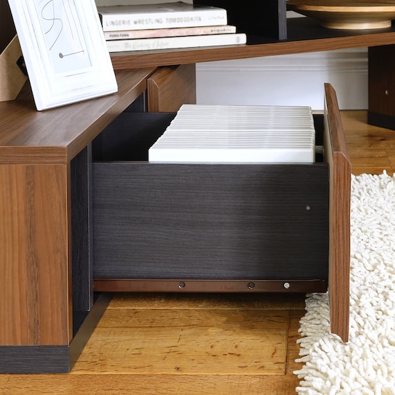 伸縮テレビボード (ADL 幅130~195cm DBR) 6枚目画像