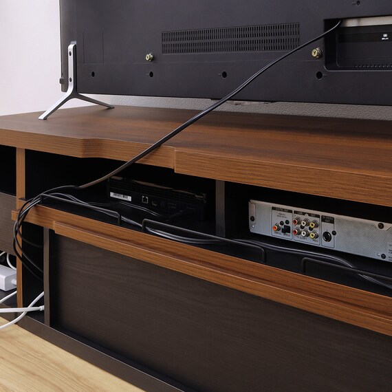 伸縮テレビボード (ADL 幅130～195cm DBR) 10枚目画像