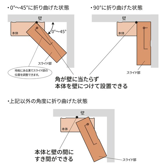 伸縮テレビボード (ADL 幅130～195cm DBR) 16枚目画像