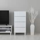 なめらかな波型のチェスト (幅44.5cm WH) 1枚目画像