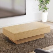 両サイド引き出し付きセンターテーブル(木目)