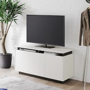 シンプルデザインのミドルテレビボード(幅122cm 木目)