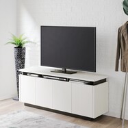 シンプルデザインのミドルテレビボード(幅152cm 木目)