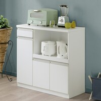 家電もたっぷり置ける収納カウンター (幅89.5cm WH)