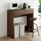 すっきり片付くオープン収納カウンター (幅90cm BR) 1枚目画像