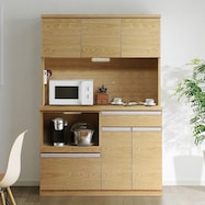 見た目すっきり 板戸レンジボード (幅119.5cm)