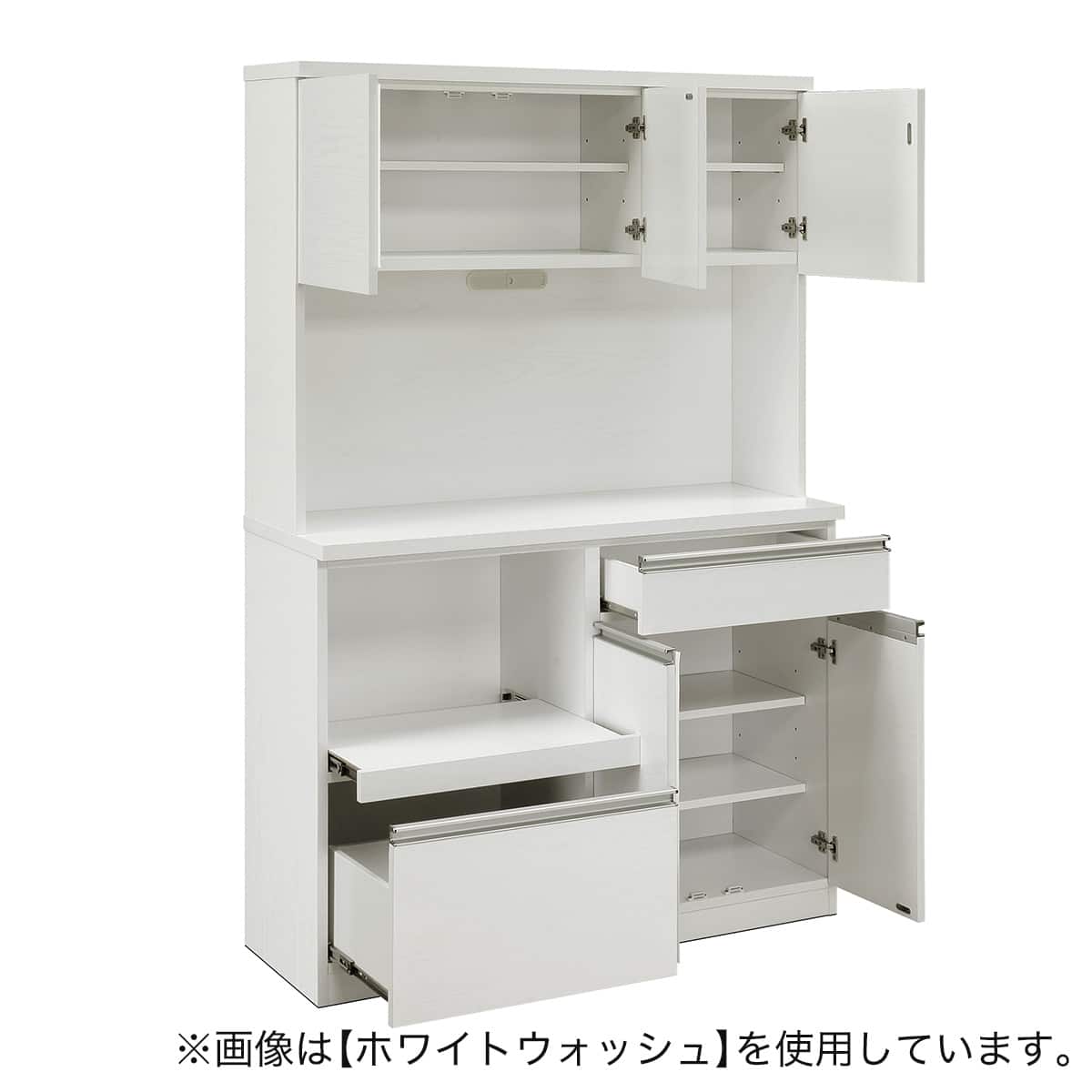 見た目すっきり 板戸レンジボード (幅119.5cm BR) | ニトリネット