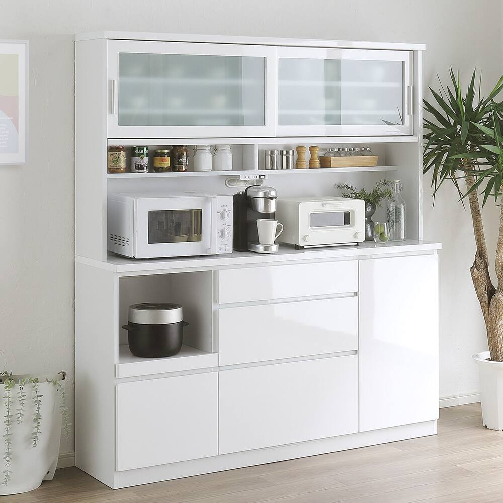 W 16110 NITORI 3枚扉キッチンボード 食器棚 幅995cm ◇大阪市内・東 