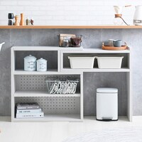 伸縮回転オープンラック (72×72cm WW)