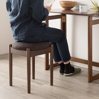 スタッキングできるスツール円形(BR/BR)