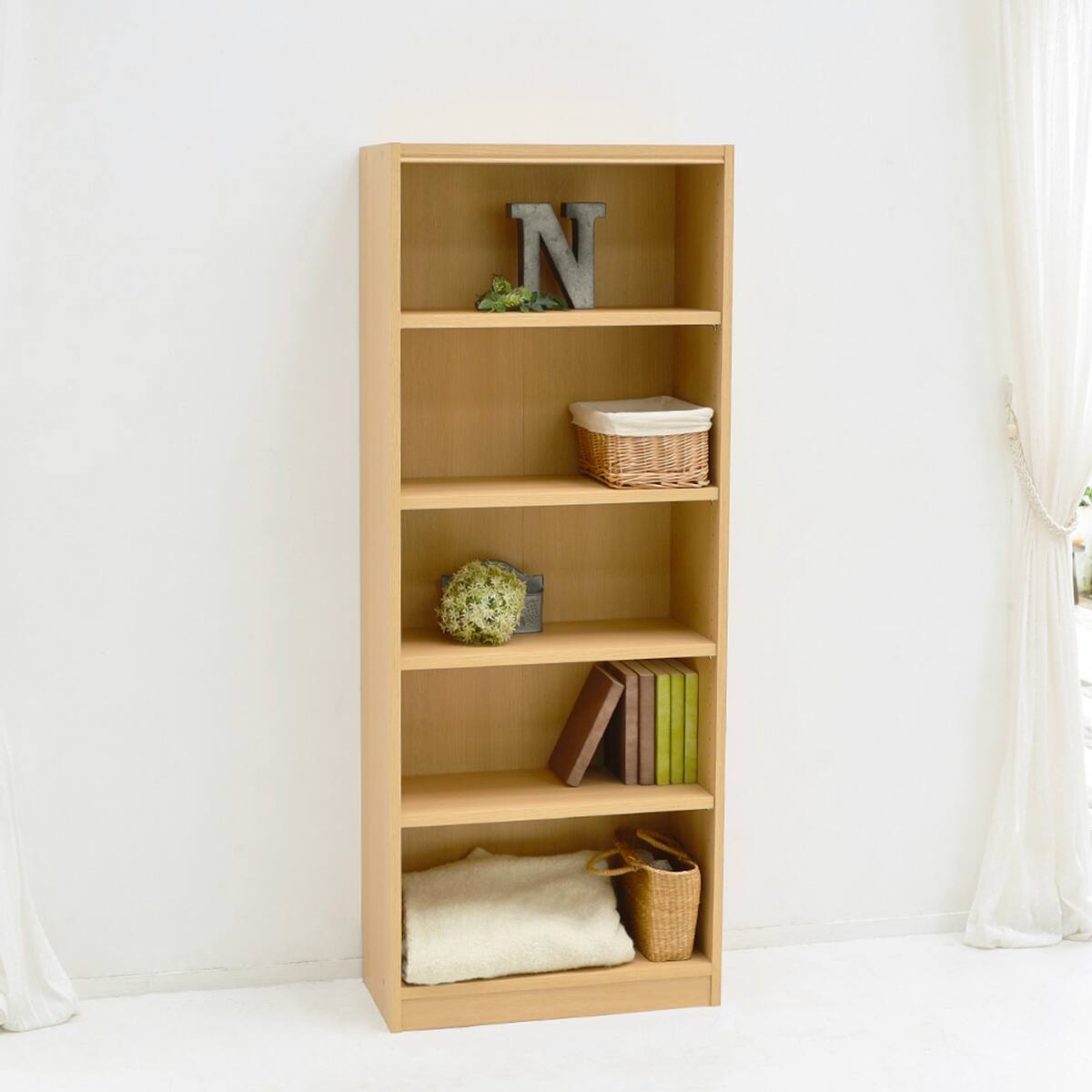 ニトリ　セミオーダーラック　奥行29cm(幅55×高さ120cm DK） 本棚 セミオーダーラック 奥行29cm (幅90×高さ120cm DBR) | ニトリネット