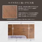 ヴィンテージテイストのL型天板デスク LBK (WAL) 5枚目画像