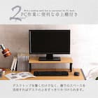 ヴィンテージテイストのL型天板デスク LBK (WAL) 6枚目画像