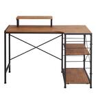 ヴィンテージテイストのL型天板デスク LBK (WAL) 15枚目画像