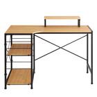 ヴィンテージテイストのL型天板デスク LBK (NA) 17枚目画像