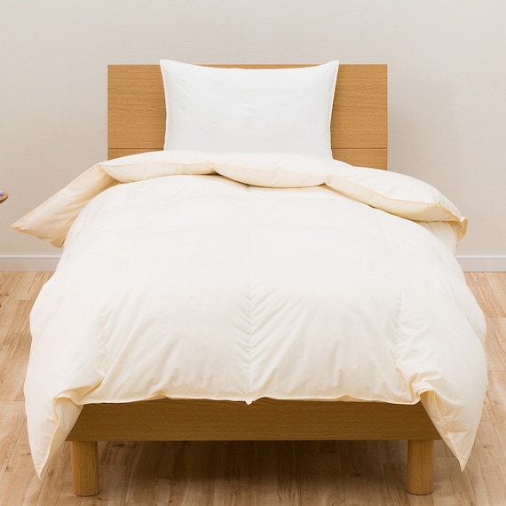 【日本製】ホワイトダックダウン70% 羽毛布団(ムーンシャンテン セミダブル) 8枚目画像