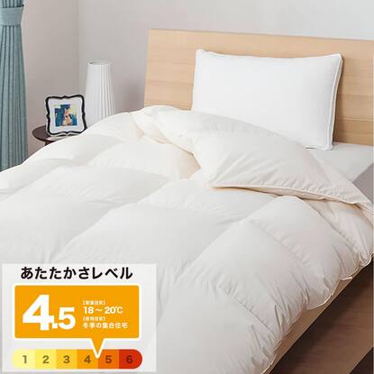 1回使用 2枚合わせ羽毛布団 ダブル べたつか ニトリ N-sleep 羽毛掛け布団