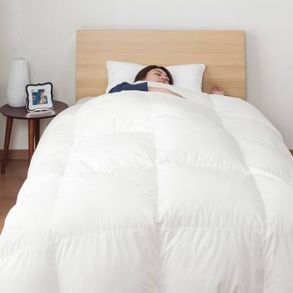 最短翌日出荷】ホワイトダックダウン85% 羽毛布団(ムーンシャンテンN  