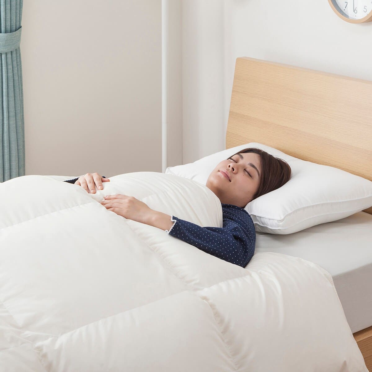 日本製】ホワイトダックダウン95% 羽毛布団(ムーンシャンテン