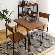 【最短翌日出荷】ヴィンテージテイストのシンプルダイニング3点セット (WAL)