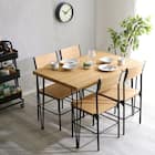 ヴィンテージテイストのシンプルダイニング5点セット (NA) 1枚目画像