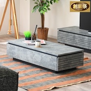 石目柄リビングテーブル(引き出し付き)【期間限定価格:11/28~1/5まで】