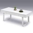 エナメル鏡面仕様のセンターテーブル (引き出し付き) 1枚目画像