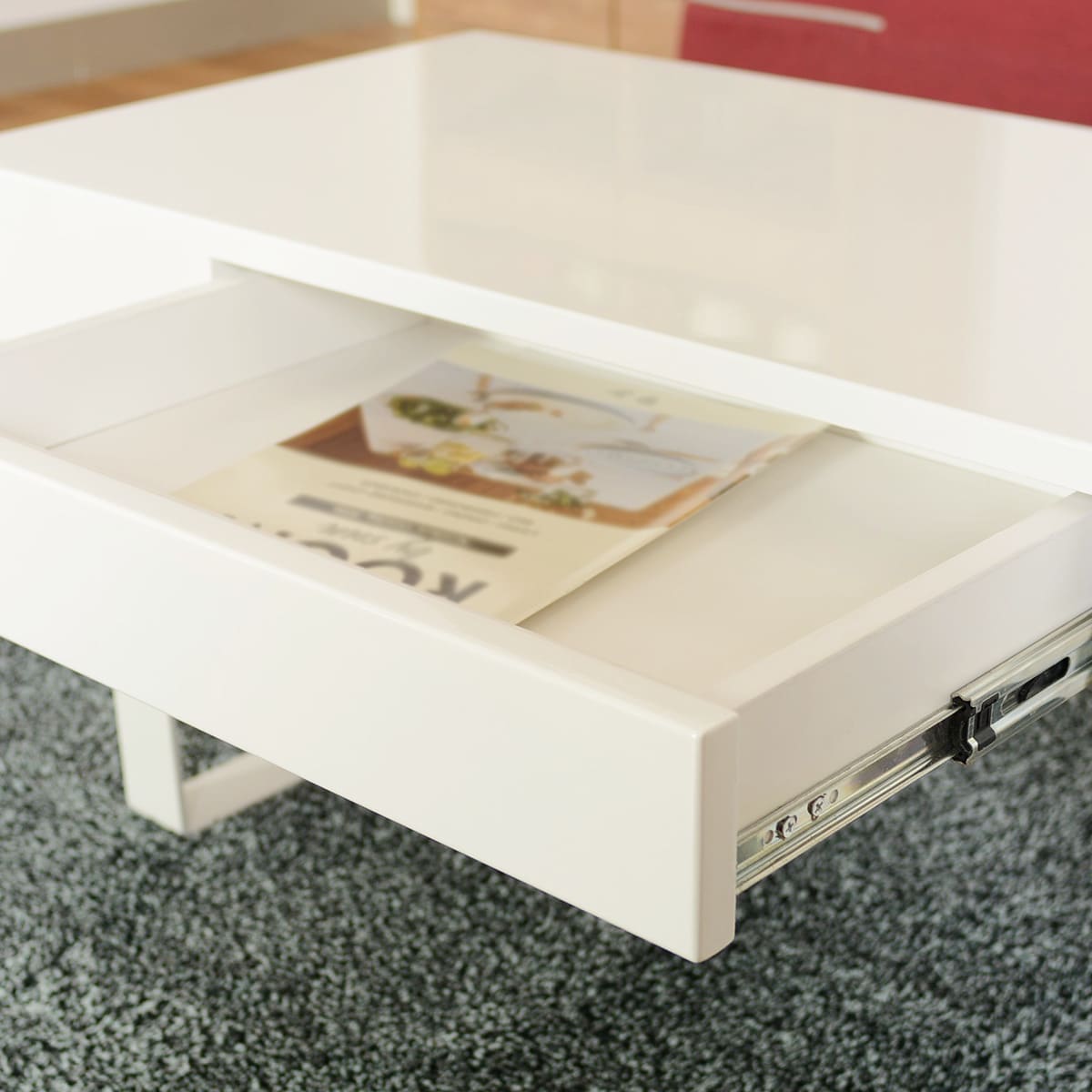 エナメル鏡面仕様のセンターテーブル(引き出し付き)通販 | ニトリネット【公式】 家具・インテリア通販