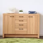 オーク柄サイドボード (幅119.5cm NA) 1枚目画像