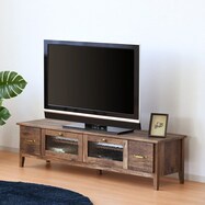 ヴィンテージ風ローボード(幅152.5cm DBR)