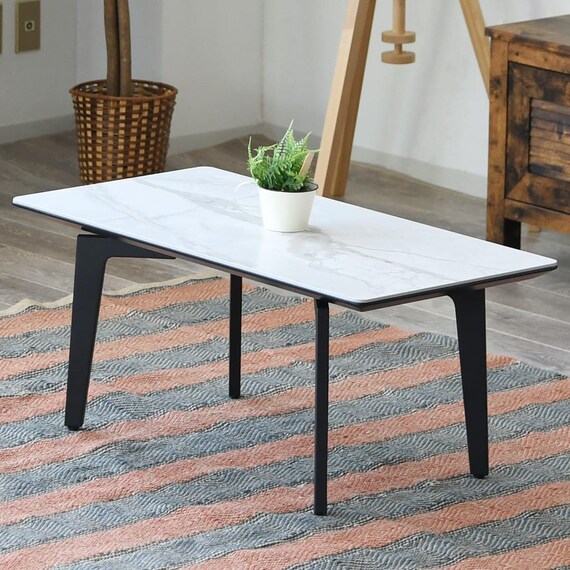 セラミック天板センターテーブル (幅89.5cm WH) 1枚目画像