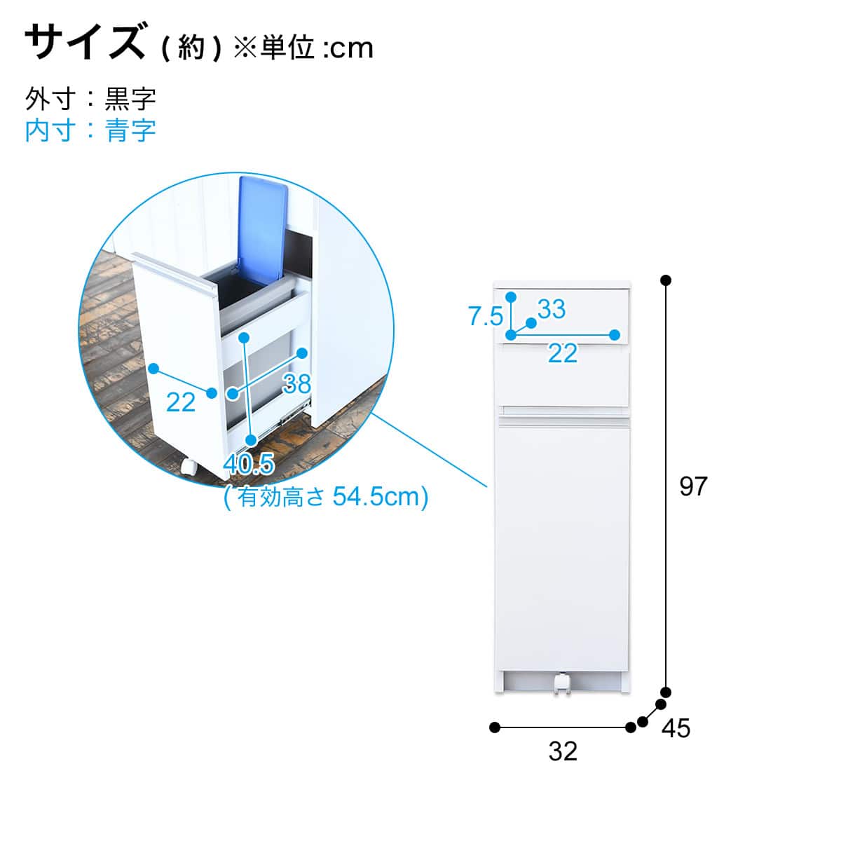 【ドリーム尾浜店】★ジモティー割あり★組立式ダストボックスカウンター　GY　高さ(H)96×幅 (W)120× 奥行(D)59(cm)　ゴミ箱収納の大きさ:37×84.5×54.5 ダイニングダストボックス4D | 株式会社クロシオ｜クロシオ
